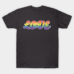 LOVE Gay LGTBQ Pride Shirt T-Shirt